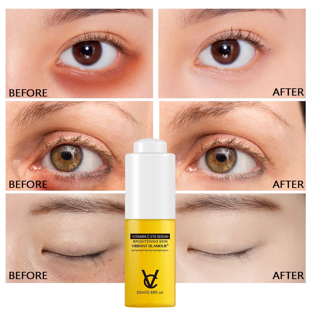 Serum Mắt Vitamin C Vibrant Glamour Chống Lão Hóa/ Nếp Nhăn Mờ Quầng Thâm Giảm Bọng Mắt Dưỡng Ẩm Và Làm Sáng Da 20ml | BigBuy360 - bigbuy360.vn