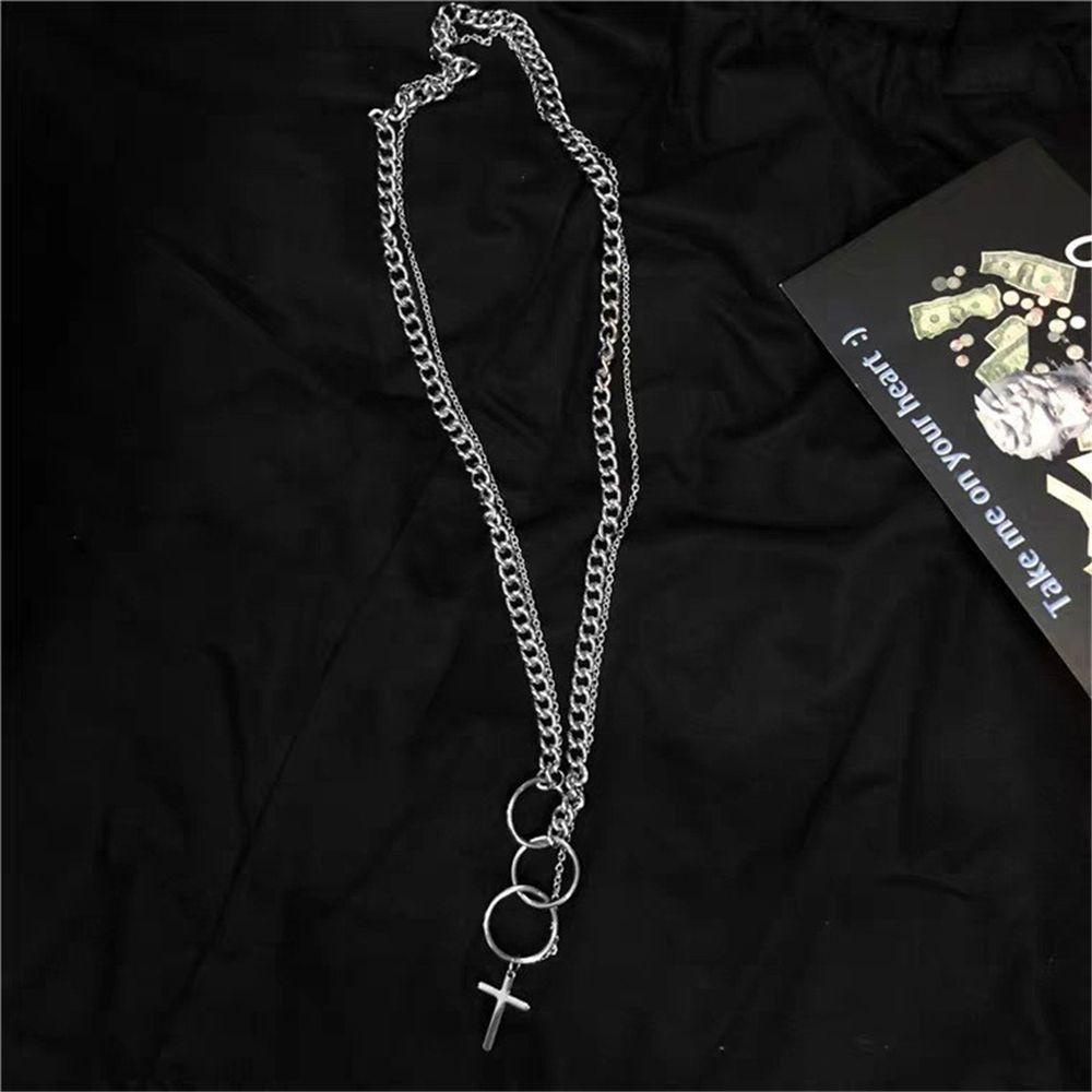 Vòng cổ Chuỗi Xích Mặt Thánh Giá Phong Cách Gothic Punk Cho Nam Và Nữ