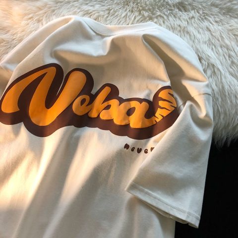 NRVP Áo thun tay ngắn cổ tròn thời trang mùa hè phong cách đường phố nhật bản 2022 cho nữ