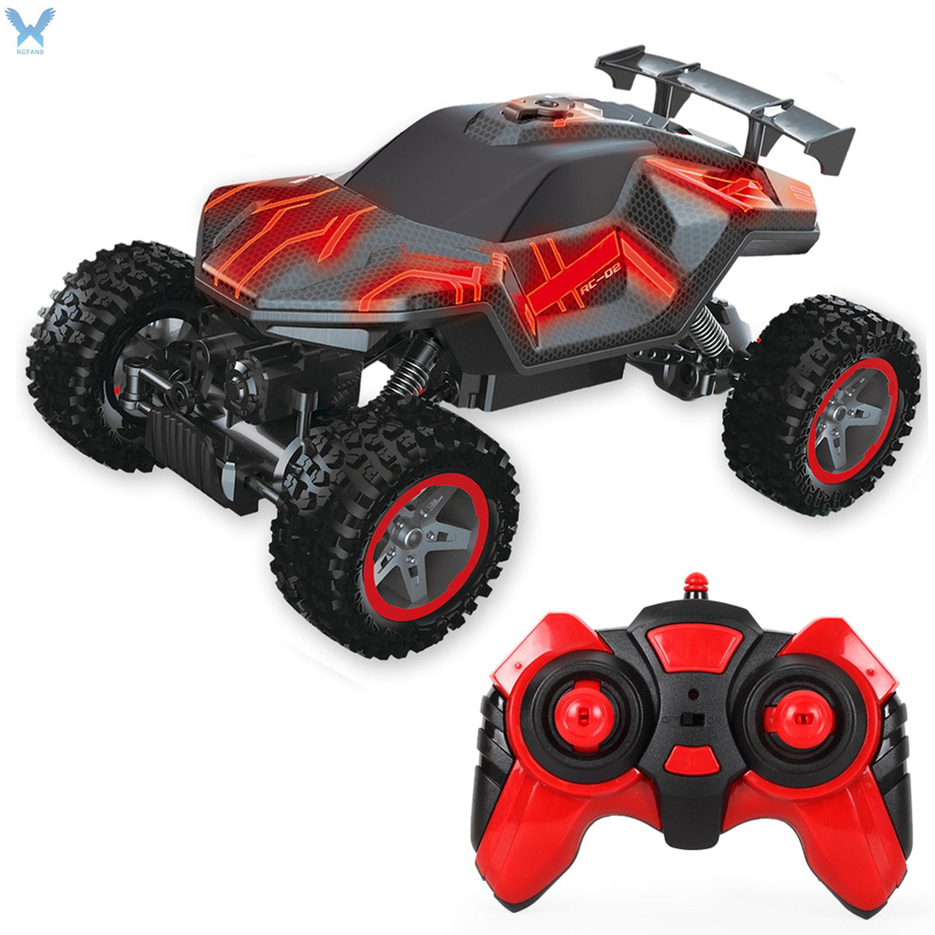 RC ROCK CRAWLER RC RC RC Xe Địa Hình Điều Khiển Từ Xa 4wd Tích Hợp Đèn Led 2.4ghz 1 / 16 Kèm Phụ Kiện