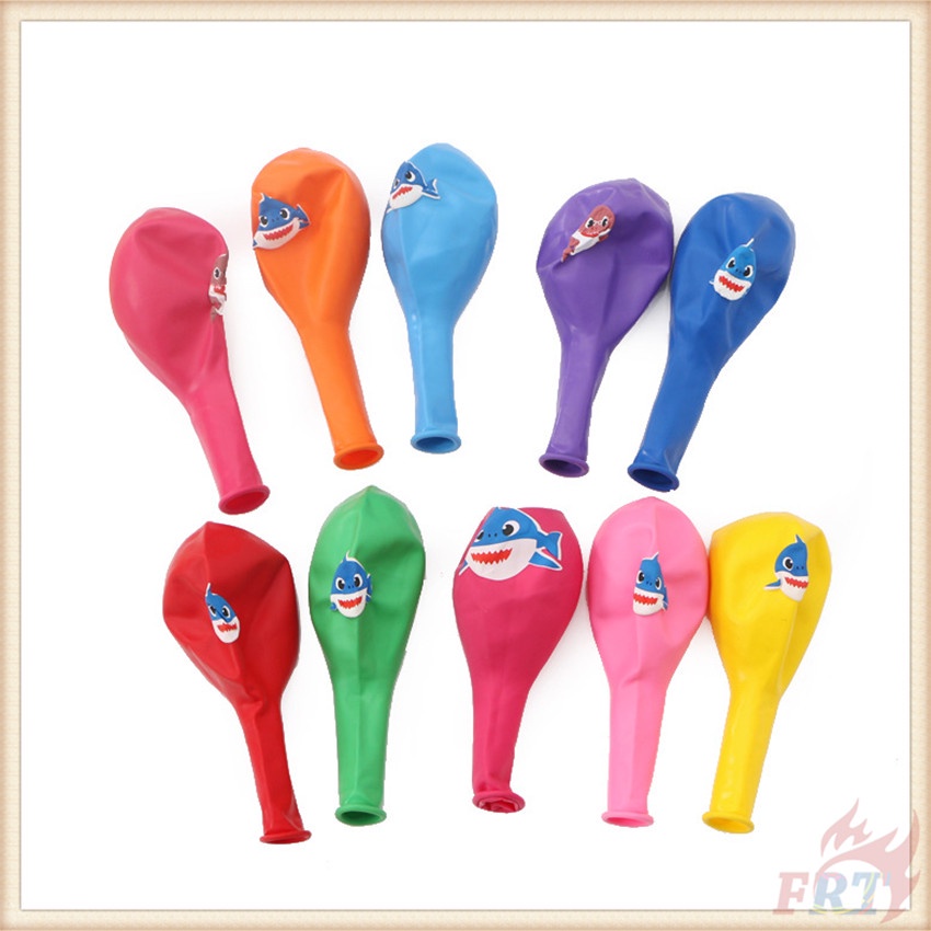 Set 25 bong bóng hình cá mập trang trí tiệc sinh nhật