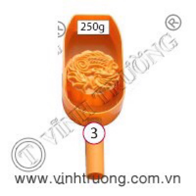 Khuôn bánh Trung thu gõ nhựa cao cấp Vĩnh Trường số 3 (250gr)