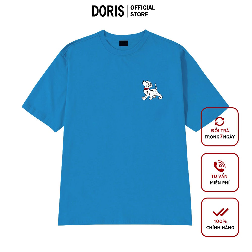 [Mã DORRT8250 giảm 250k] Áo thun Chó đốm chất liệu cotton 100% áo phông form rộng DORRIS N