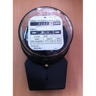 Công tơ điện 1 pha - GELEX EMIC10/40A - kiểm định