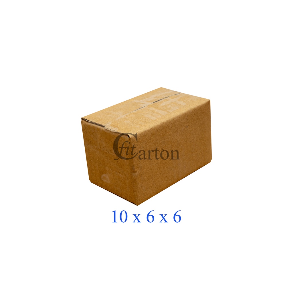 10x6x6 combo 5 hộp carton thùng bìa giấy cod đóng gói hàng fitcarton