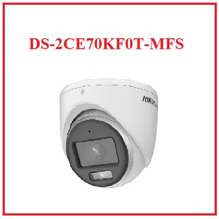 Camera dome hd-tvi 4 in 1 3k colorvu hikvision ds-2ce70kf0t-mfs