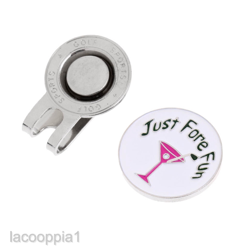 [Lacooppia1] Kẹp Nón Chơi Golf Mini Bằng Hợp Kim Có Nam Châm Đánh Dấu Kiểu Khác Nhau