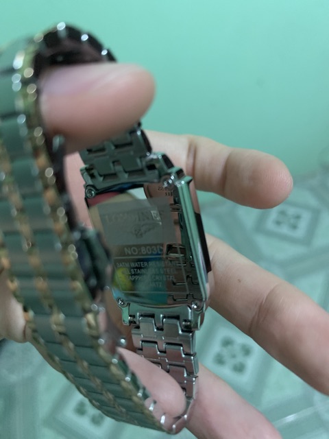 Thanh lý đồng hồ nữ mặt vuông size 27 hiệu Longines nữ
