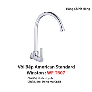Vòi Bếp Lạnh American Standard WF-T607 vòi âm tường