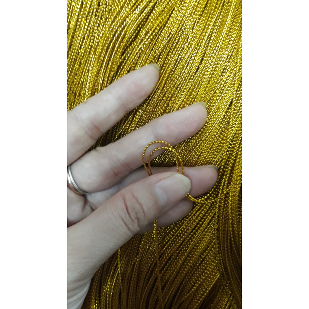 Bó 90m Dây kim tuyến 1mm không co giãn