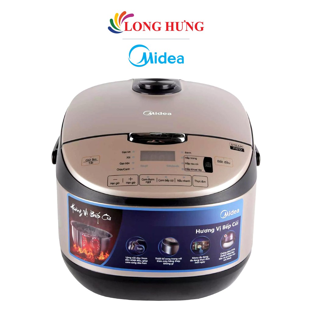 [Mã ELHADEV giảm 4% đơn 300K] Nồi cơm điện tử Midea 1.8 lít MB-FS5020 - Hàng chính hãng