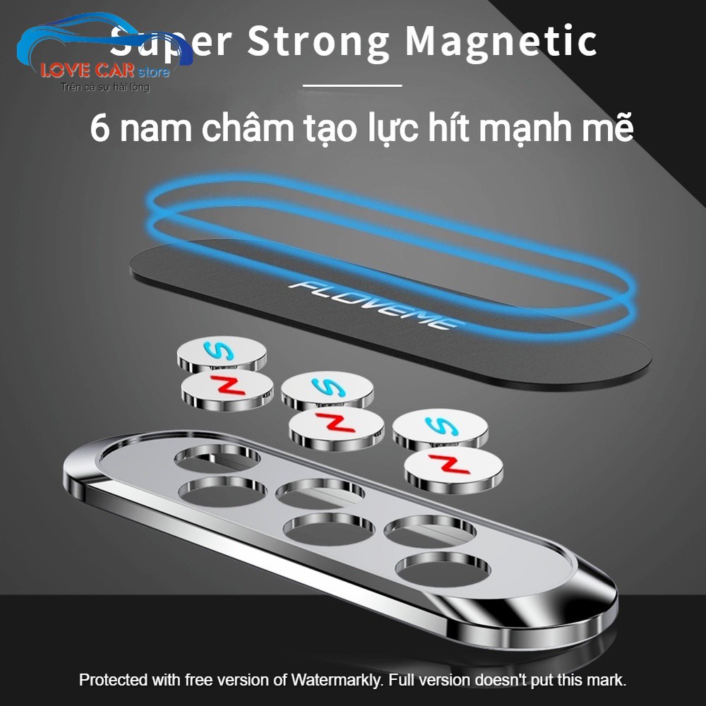 Giá đỡ hít nam châm từ tính + đã kèm miếng dán
Đế hít điện thoại ô tô xe hơi kim loại cao cấp FLOVEME |NgaAnh