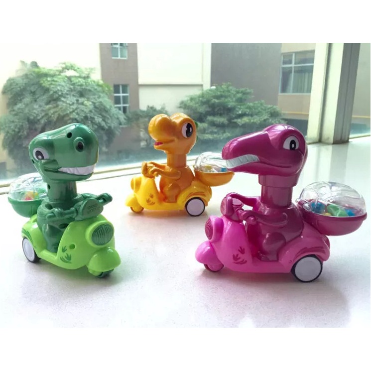 [SCOOTER KHỦNG LONG] Kẹo Đồ Chơi Khủng Long Dinosaur Scooter Chạy Xe Moto Cho Các Bé