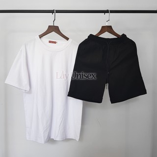 SET Áo thun trơn+ shorts kaki
