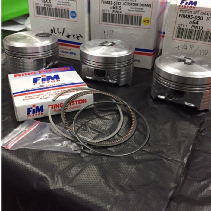 Bộ Piston Fim 63.5 64.5 64.5 65mm Pin 13 14 15 Chuyên Dụng