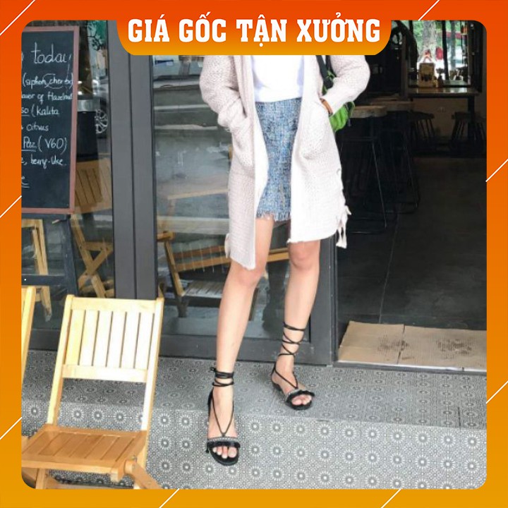 Sandal cột dây thổ cẩm [HÀNG CÓ SẴN]