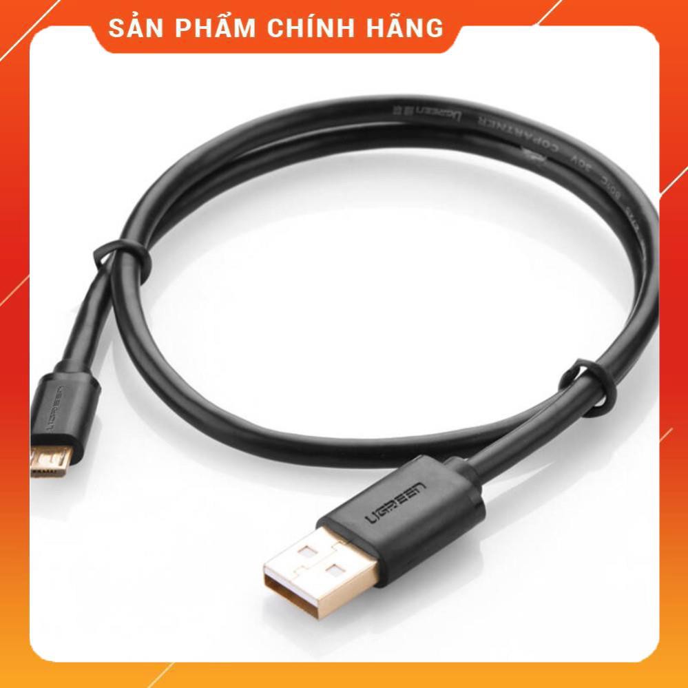 Dây Micro USB 2.0 sang USB mạ vàng dài 25CM chính hãng UGREEN US125 dailyphukien