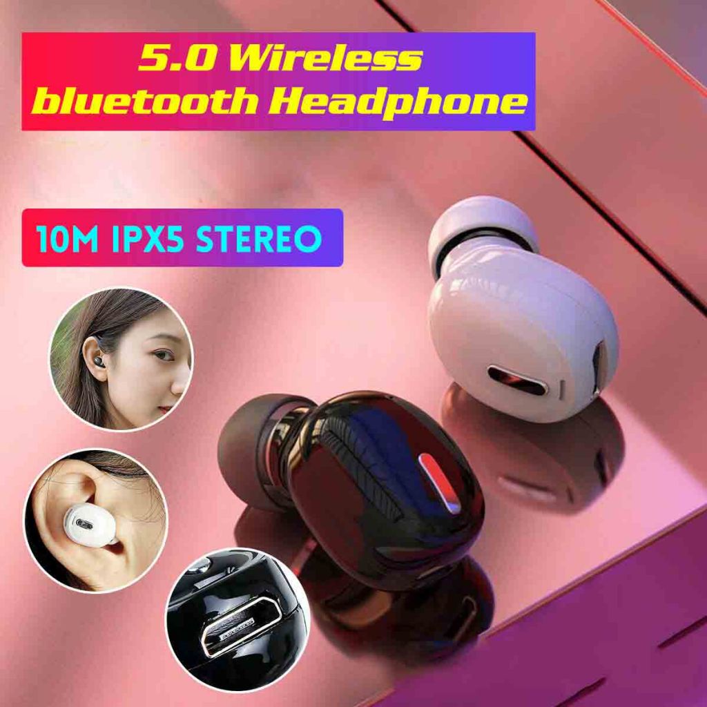Tai nghe nhét tai Bluetooth 5.0 không dây âm thanh Hifi có micro cho mọi loại điện thoại