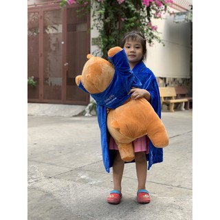 Gấu Sinilac kèm mền