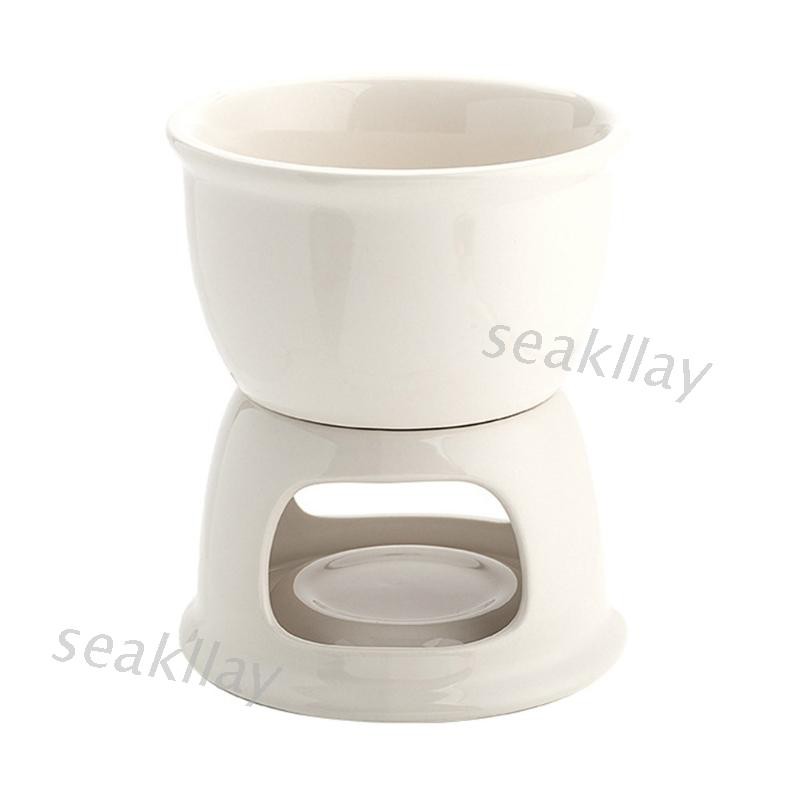 Bộ nồi nấu chảy sô cô la/phô mai/kem bằng chất liệu sứ