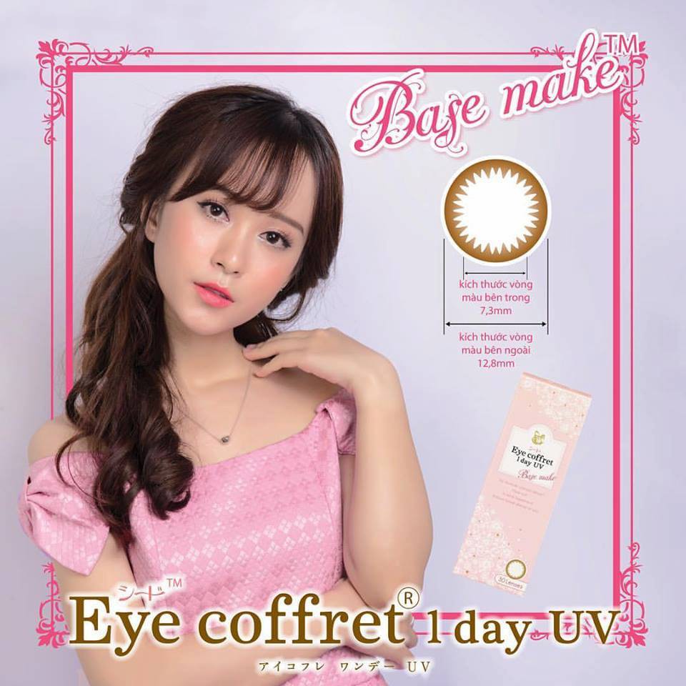 [COMBO - QUÀ LIỀN TAY] 1 - 3 - 5 cặp Kính áp tròng 1 ngày Eye coffret 1 day UV từ SEED Nhật Bản