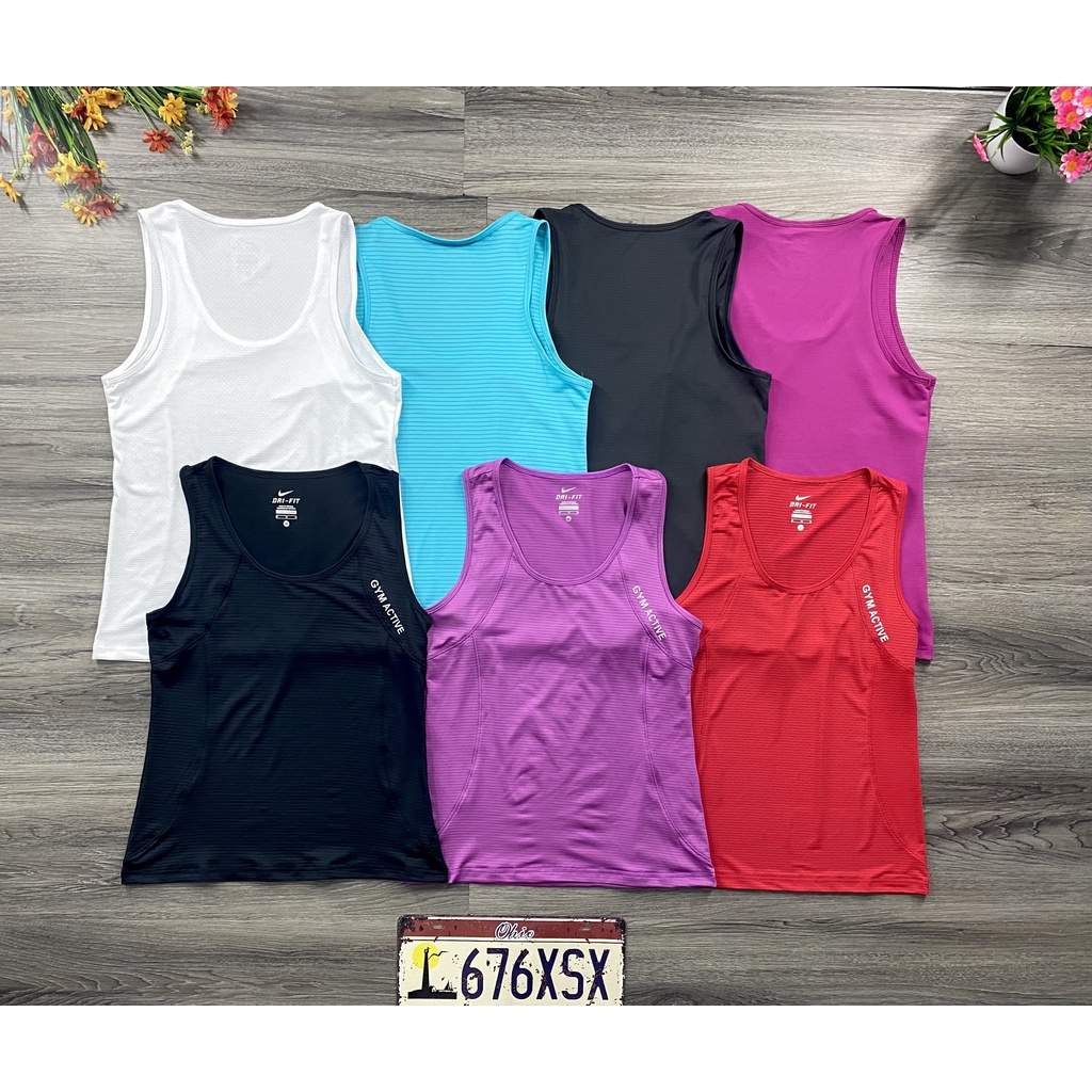 (FREE  SHIP) ÁO SÁT NÁCH NỮ TẬP GYM-YOGA ,CHẤT THUN CO DÃN 4 CHIỀU MANG MÁT