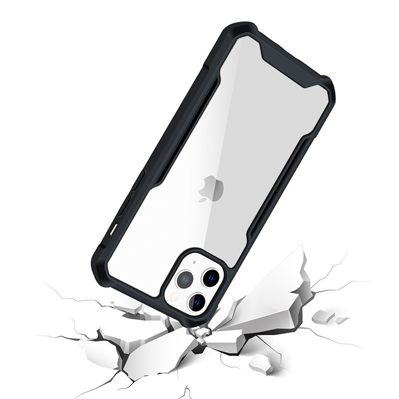 Ốp Điện Thoại PC + TPU Trong Suốt Chống Sốc Hai Lớp Cho Xiaomi Redmi Note 9s 8 9 Pro Max 10X POCO M2 Pro