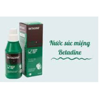 Nước súc miệng BETADINE Gargle & Mouth Wash (Hộp 1 chai 125ml)