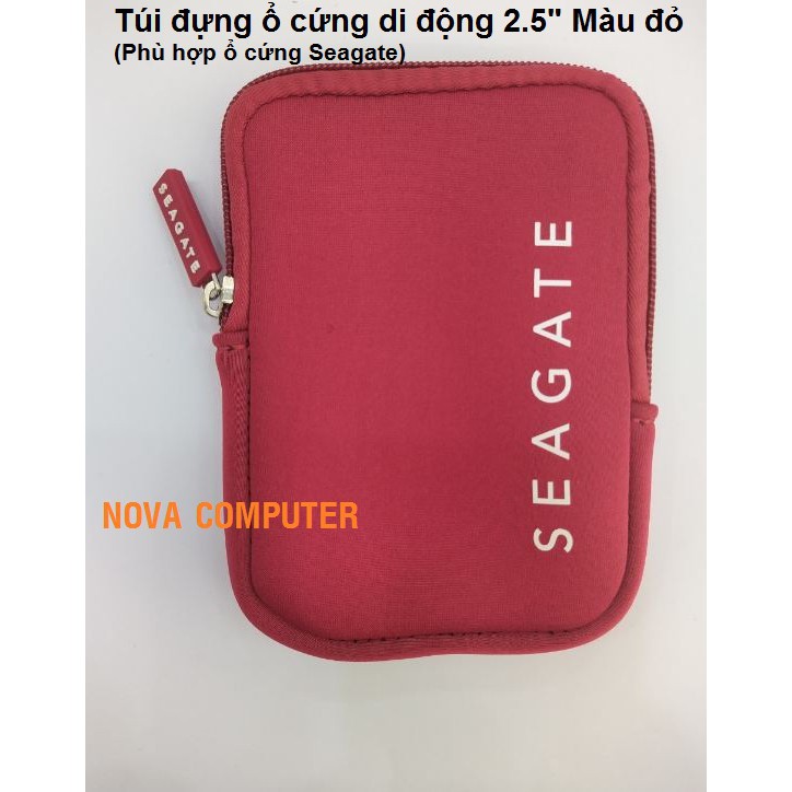 Túi đựng ổ cứng di động 2.5&quot; Màu đỏ/ Màu đen  (Phù hợp ổ cứng Seagate)