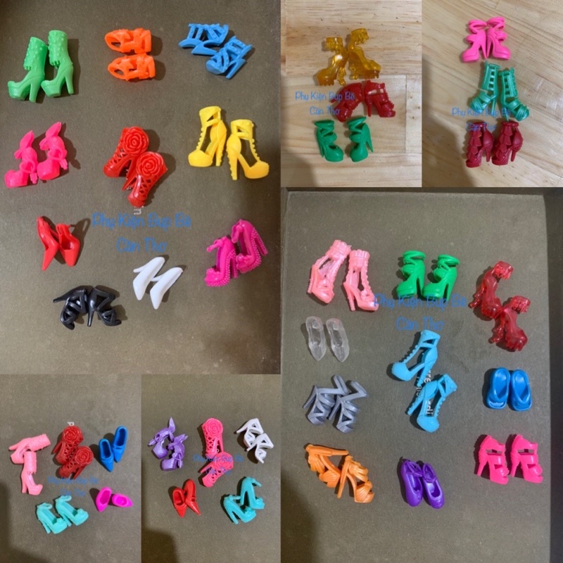 SET 3/5/10 ĐÔI GIÀY CHO BUP BÊ BARBIE, XINYI, LICCA..