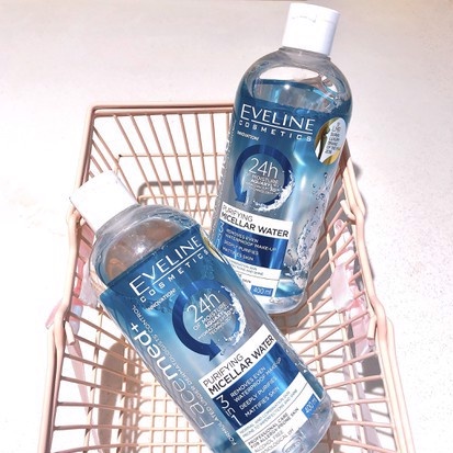 Nước Tẩy Trang Sạch Sâu Cho Da Hỗn Hợp Da Dầu EVELINE Purifying Micellar Water 400ml - Có Tem Phụ