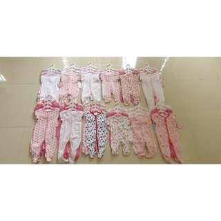 Set 3 body liền tất cho bé trai và gái 100% cotton sơ sinh đến 11kg <3