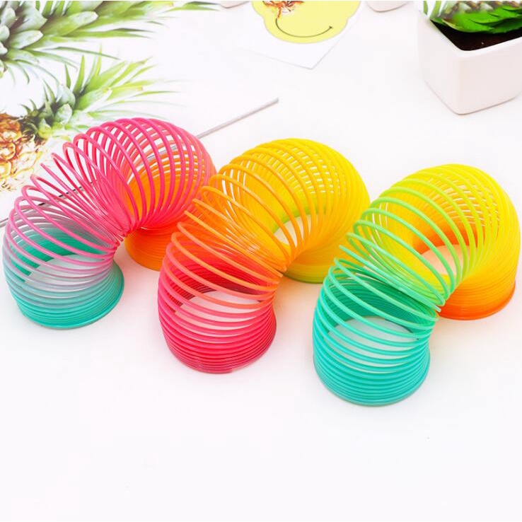 Đồ chơi cầu vồng ma thuật, lò xo phát triển trí tuệ, trí thông minh, đồ chơi cho bé, trẻ em