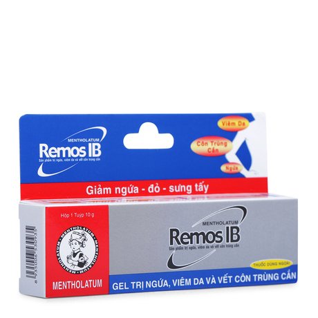 remos IB - remos anti  gel trị ngứa, viêm da và vết côn trùng đốt - quầy thuốc mão huyền