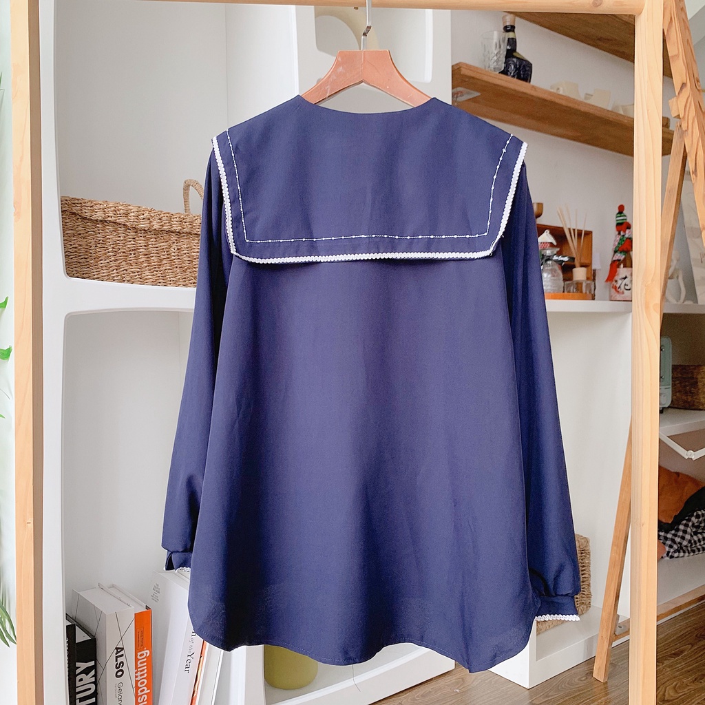[Mã FAMARAL1 giảm 10K đơn 50K] [ẢNH THẬT] - Áo sơ mi tiểu thư ulzzang cổ thêu vuông- SM22 - jannahouse | BigBuy360 - bigbuy360.vn