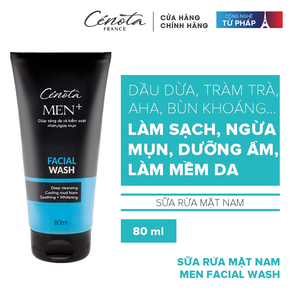 Sữa rửa mặt Cenota Men Facial Wash 80ml thumbnail