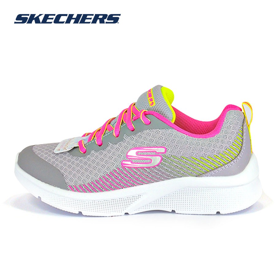 Giày sneaker bé gái SKECHERS Microspec 302126L-GYNP