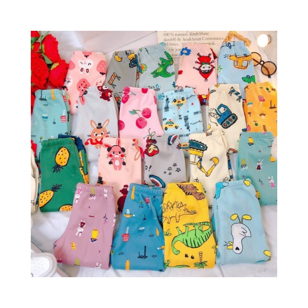 Quần dài nỉ bông BABY SUP nhiều mẫu cho bé cân nặng từ 7-17kg