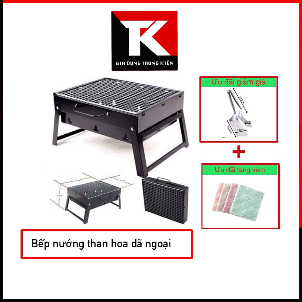 Bếp nướng than hoa nướng BBQ tiện lợi gấp gọn mang đi bếp nướng dã ngoại bếp nướng ngoài trời bếp nướng gấp gọn