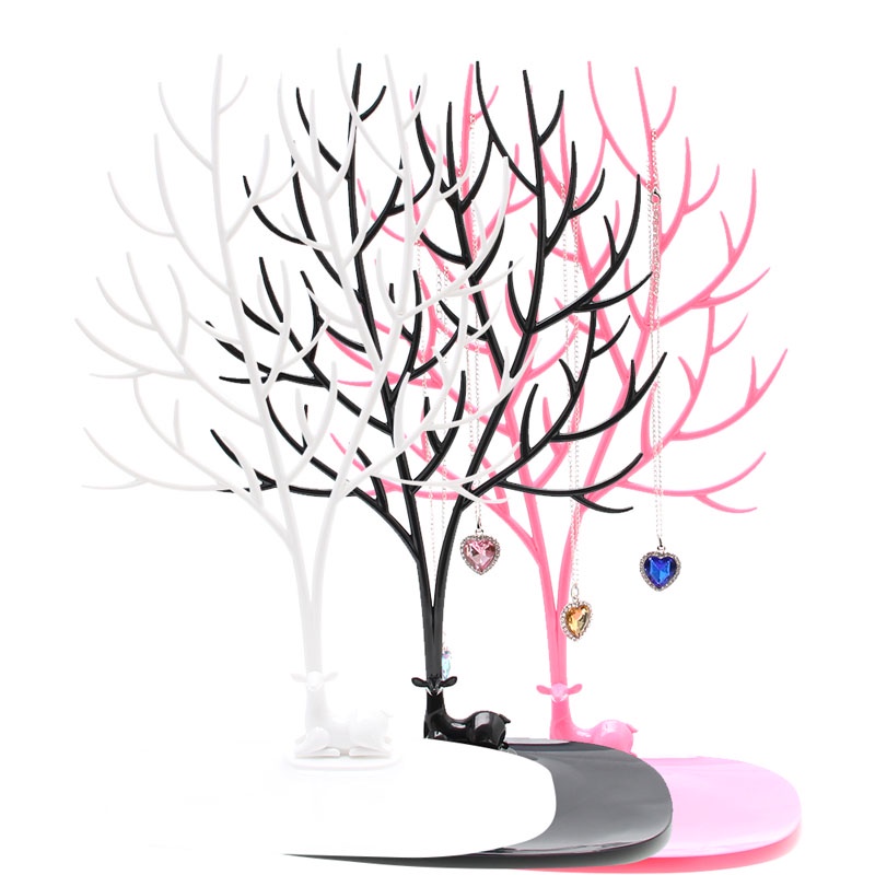 Flgo Giá Đỡ Trưng Bày Trang Sức Vòng Tay Vòng cổ Hình Cây Hươu