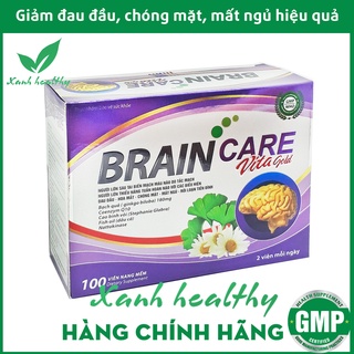 Brain Care  - Ginkgo Biloba- Hoạt huyết dưỡng não giảm đau đầu chóng mặt - chuẩn GMP Bộ Y tế