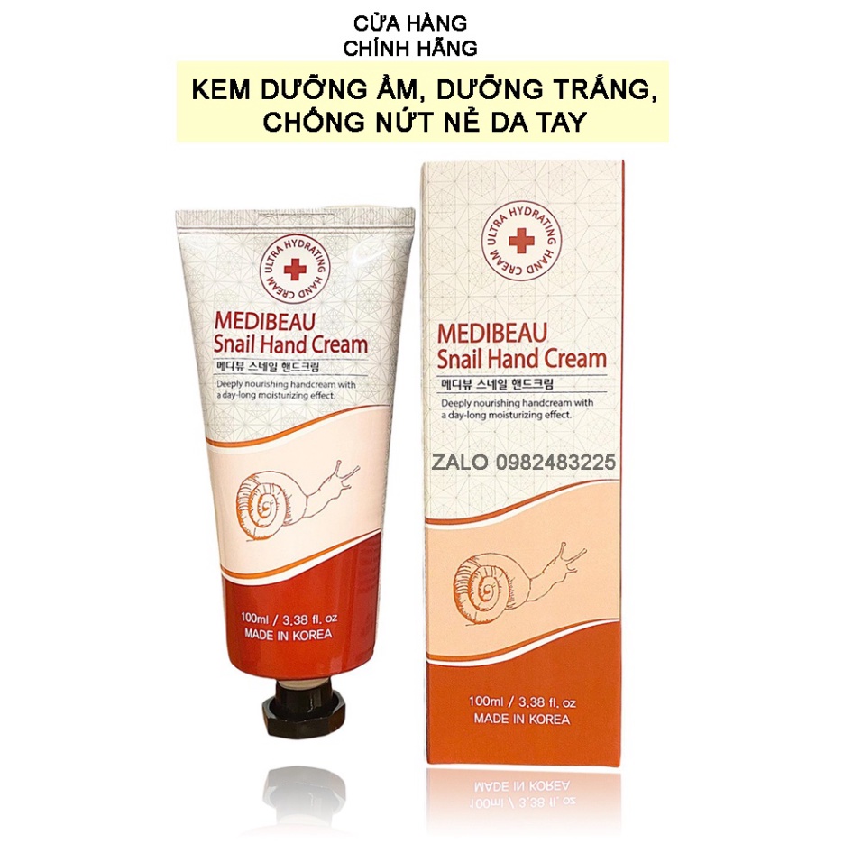 Kem dưỡng tay hàn quốc Medibeau Snail Hand Cream 100ml