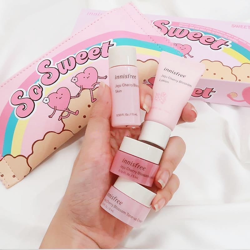 Bộ dùng thử hoa anh đào Innisfree Jeju Cherry Blossom special kit  💖[ CHUẨN HÀNG AUTH]  💖 [FREE SHIP]  💖 | BigBuy360 - bigbuy360.vn