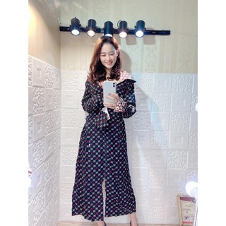 ( Phí My ) Áo choàng nắng lanh lụa