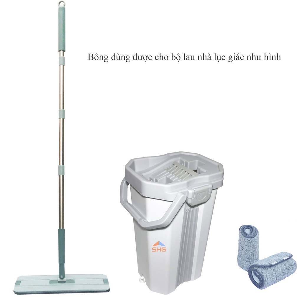BÔNG LAU NHÀ BẸ 12X38 CM, KHÔNG BỊ TRẦY SƯỚC BỀ MẶT SÀN KHI LAU