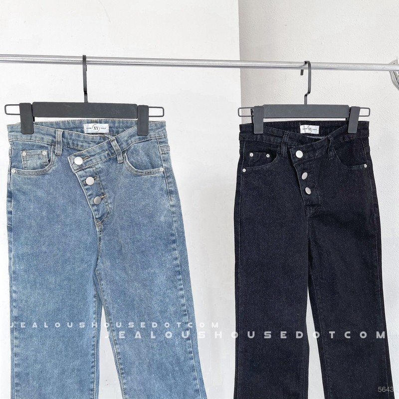 Quần dài jeans ba cúc ống rộng 5643