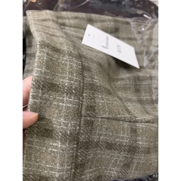 Chân váy dạ kẻ dài phong cách ulzzang | BigBuy360 - bigbuy360.vn