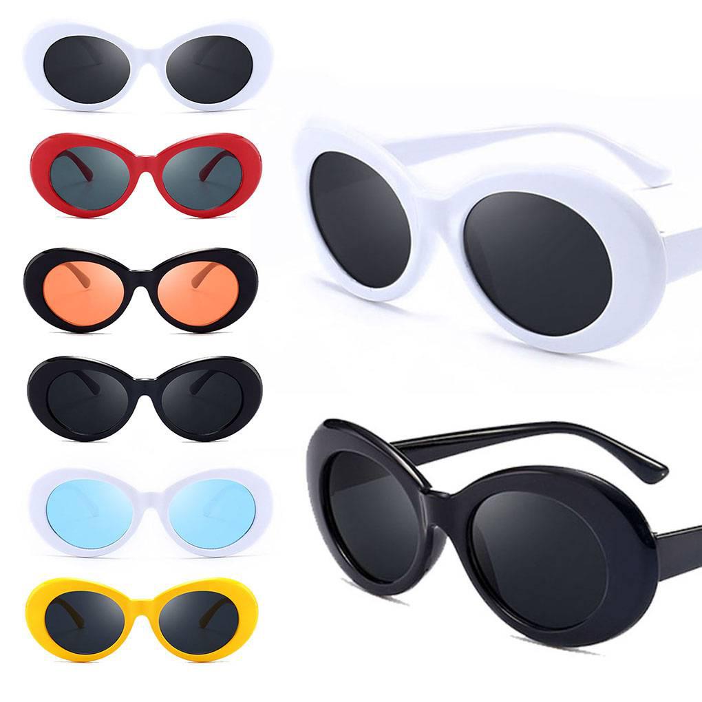 Kính Mát Gọng Oval Đen Phong Cách Retro Thời Trang Cho Nam Nữ