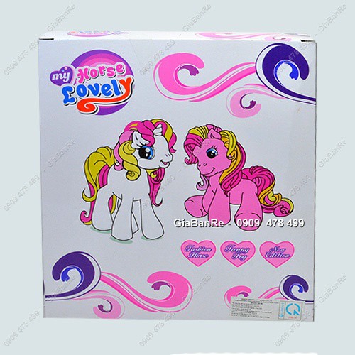 MS: 9410 - ĐỒ CHƠI NGỰA PONY TRANG ĐiỂM - HORSE LOVELY - 2 CON