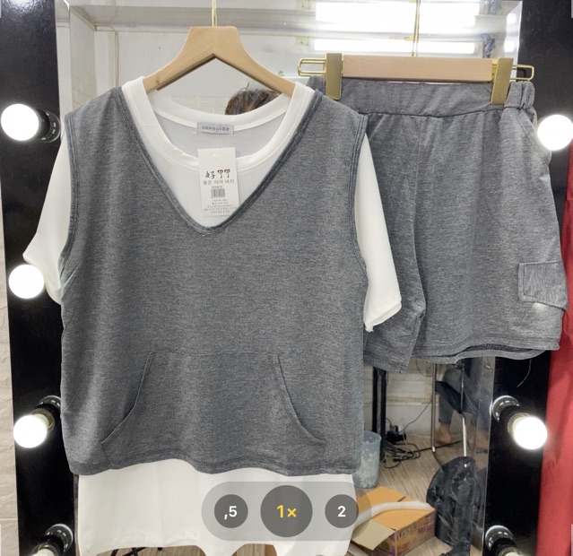 [Mã FAGREEN245 giảm 10% tối đa 30K đơn 99K] Set bộ 3 món gile xám | BigBuy360 - bigbuy360.vn